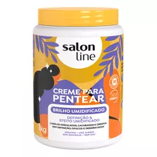 Creme Para Pentear Brilho Umidificado Salon Line 1kg