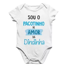 Body Bebê Infantil Pacotinho De Amor Da Dindinha