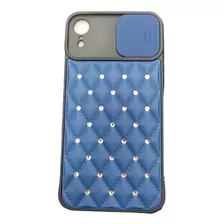 Case Protector Cubre Cámara Con Brillo Rígido iPhone XR