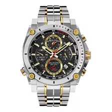 Reloj Bulova De Acero Plateado Y Dorado Para Hombre