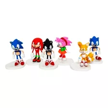 Pack X6 Figuras Sonic - Sonic Boom 