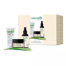 Set Naturaloe Crema Día + Mist Facial + Gel Hidratante