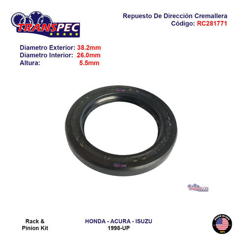 Repuesto De Direccin Cremallera Para Isuzu Oasis 1998-1999 Foto 3