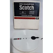 Antiga Fita De Gravador Rolo Scotch 3m 212 Anos 70/80 Peça9