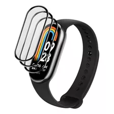 3x Película Protetora 3d Nano Para Mi Band 8 Proteção Total