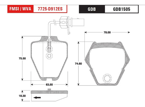 Balatas Trw Del. Audi A6 2002 A 2004 Quattro C/ Sensor 1 Jgo Foto 2