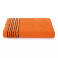 Kit 2 Toalha Banho Grande 1,50m X 80cm Algodão Alta Absorção Laranja