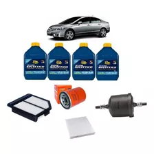 Kit Oleo 0w20 E Filtros Honda New Civic 1.8 16v 2006/...