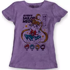 Sailor Meow Sailor Moon Blusa Dama Rott Wear 