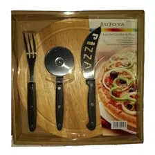 Juego Set De Cubiertos Para Pizza Con Tabla 100% Nuevo