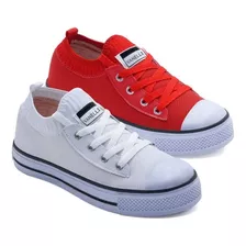 Tênis Feminino Original Star Casual Leve - Kit 2 Pares