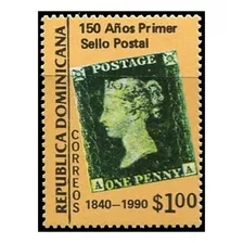 150 Años Penny Black - Republica Dominicana - Mint - Sc 1085