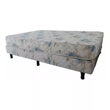 Sommier Y Colchon 80x190 Conjunto 1 Plaza Resortes