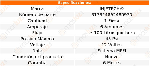 1- Rep Bomba Combustible Millenia V6 2.5l 95/02 Injetech Foto 3