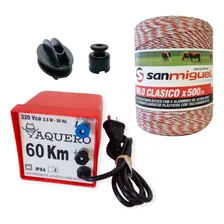 Kit De Instalación Boyero Vaquero Peón 60 Km 220v Premium