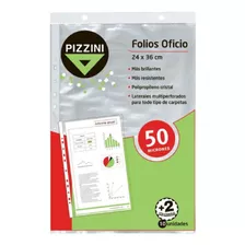 Folios Pizzini Oficio X 100 Unidades Resistentes Gruesos 50m