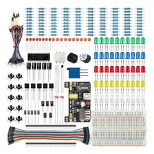 Smraza Kit Básico Para Arduino, Tabla De Pan, Fuente De Al.