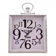 Reloj Mural Decorativo Basilea Silver