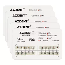 10 X Brackets Ortodoncia Azdent Metalicos Roth 22 345 