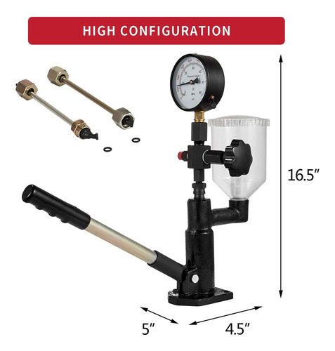 Probador Presion Inyectores Diesel Hierro 60mpa 8000psi  Foto 2