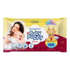 Toalha Umedecida Baby Poppy Basic - 120un