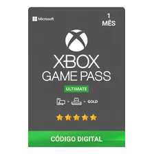 Gamepass Ultimate 1 Mês (xbox, Pc, Celular, Nuvem, Smart Tv, Xcloud)