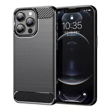 Funda Estuche Para iPhone Acabado Fibra Carbono