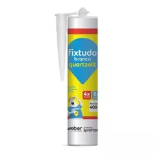  Adesivo Silicone Selante Fixtudo Branco Quartzolit 400g