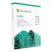 Microsoft Office 365 Familia Para 6 Usuarios / 12 Meses