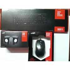 Combo Mouse, Teclado Y Parlantes Sentey 10 Unidades