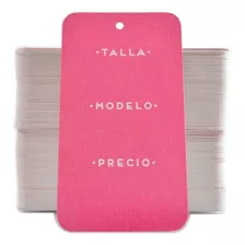 Etiqueta Para Ropa Con Precio Y Talla / Hang Tag Colgante