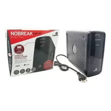 Nobreak 600va 3x1 Estabilizador + Filtro Com Display Digital Cor Preto