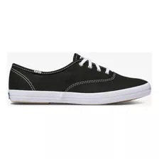 Zapatilla Keds Mujer Champion Canvas Negra