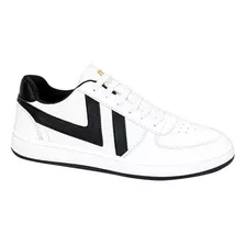 Tenis Urbano Mirage 520 Blanco Con Negro Para Caballero