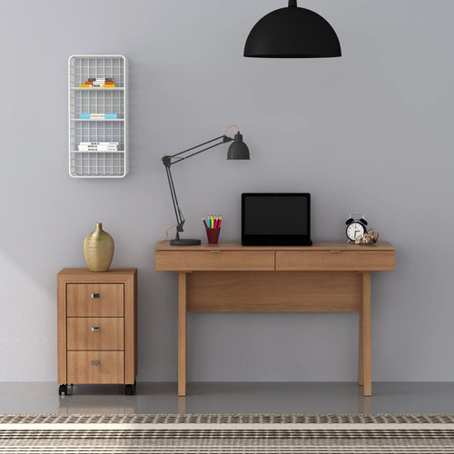 Conjunto Para Escritório 2 Peças Amêndoa Tecnomobili Amendoa