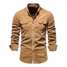 Camisa De Pana Para Hombre, Camisas Casuales De Algodón De M