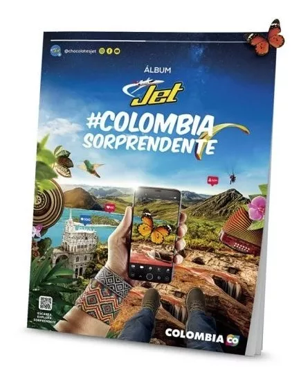 Álbum Jet Colombia Sorprendente Sellado