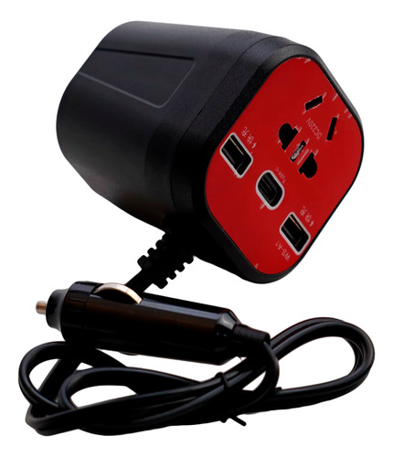 Inversor Portatil 12v 24v A 220v 150w Toma Usb 5v Compacto