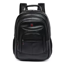 Mochila Executiva Moda Masculina Swissport Reforçada Preta Cor Preto Desenho Do Tecido Lisa