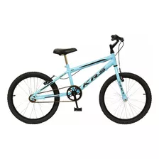 Bicicleta Infantil Krs Rebaixada Aro 20 1v Freios V-brakes Cor Azul-celeste/preto