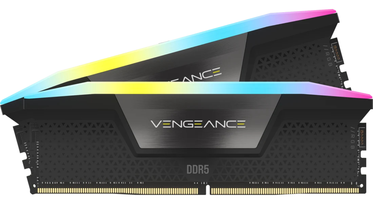 CORSAIR VENGEANCE RGB DDR5 32GB (2X16GB) 5200MHZ CL40 BLACK