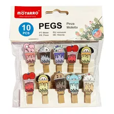 Pinza Perro De Ropa Madera Bts 1 Manualidades 3,5 Cm