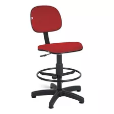 Cadeira De Escritório Shop Cadeiras Ag405s Vermelha Com Estofado De Polipropileno