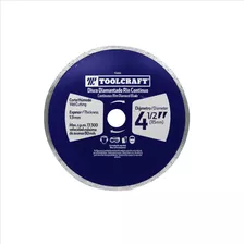 Disco Diamantado Corte Continuo 4 1/2 Toolcraft Tc2432 Color Azul