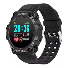Smartwatch Reloj Inteligente Fd68 Monitoreo Sueño Fitness Color De La Caja Negro