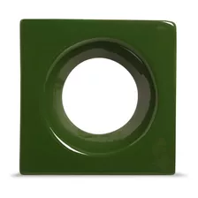 Cobogó Rings Verde Vazado Cerâmica Parede Divisória 19,5 Cm