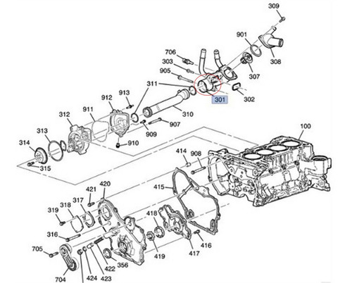 Termostato Motor Saturn Vue L4 2.4l 2009 Acdelco Foto 4