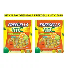 Kit Com 2 Pacotes Bala Freegells Vit C - 584g - Riclan