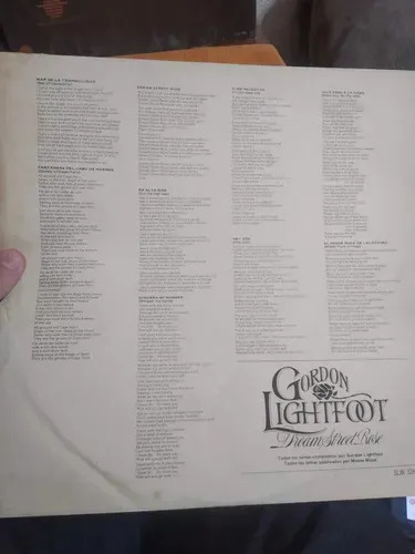 Gordon Lightfoot - Dream Street Rose - vinilo 1980