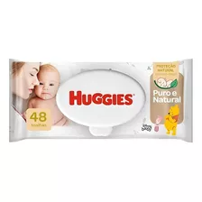 Lenço Umedecido Huggies Puro E Natural Kit 24 Pacotes C/48